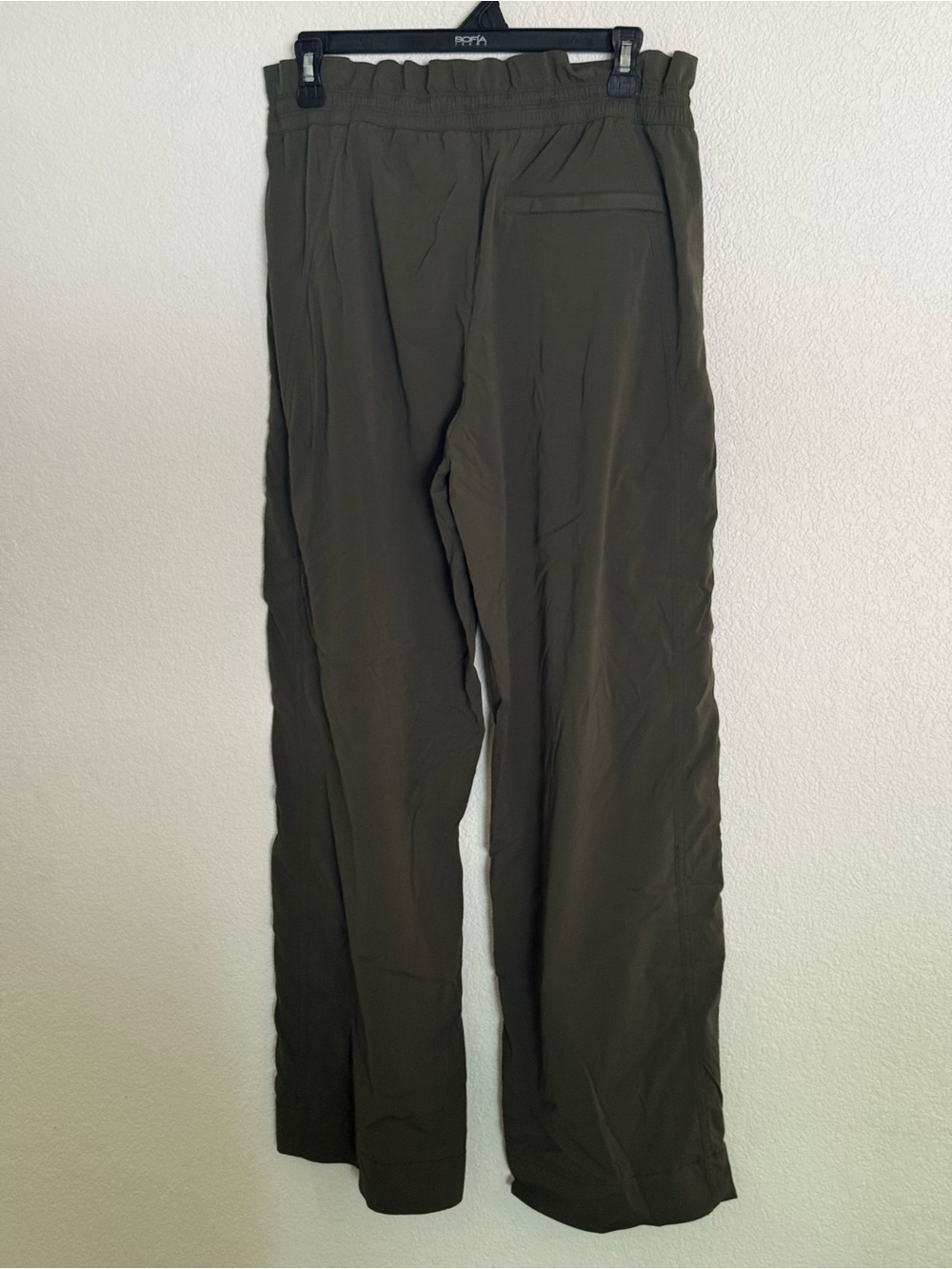 Athleta Trekkie Wide Leg Parachute Pant - Olive Green - Picture 3 of 5